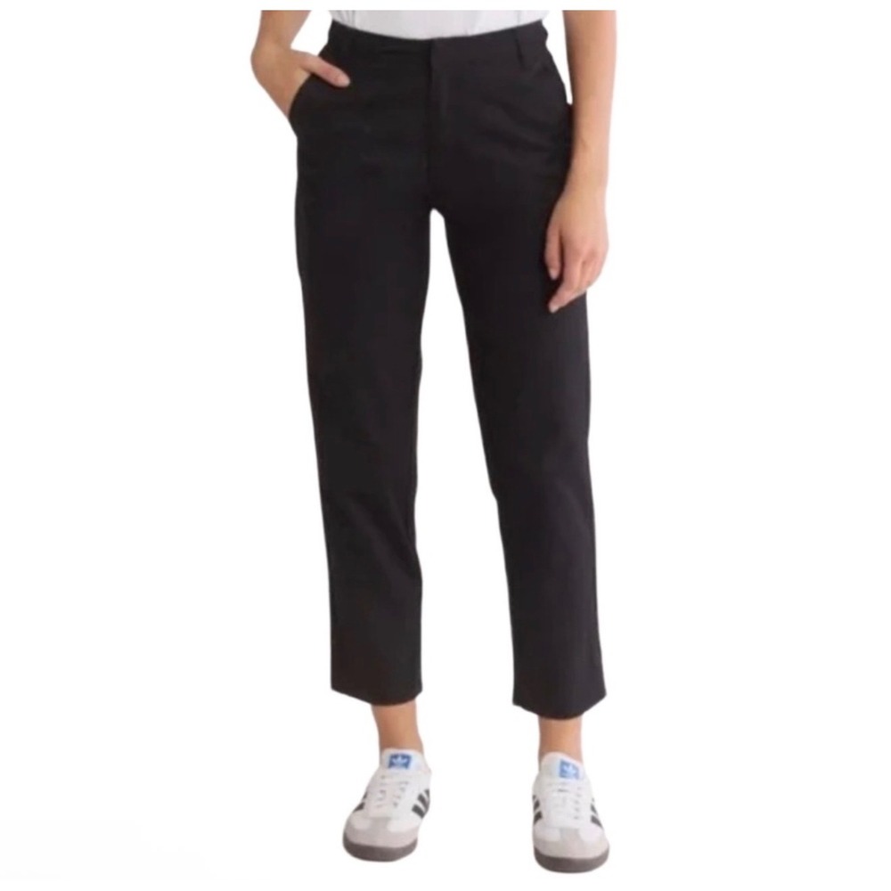 NWT‎ Volcom So Chickie High Rise Cropped Pants Black Womens 24 25